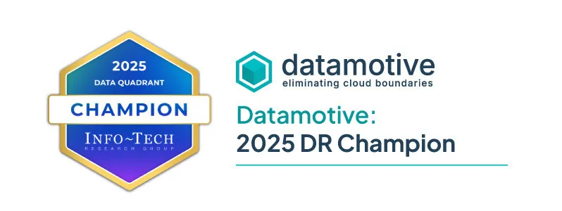 Datamotive Named Champion in Info-Tech's 2025 Disaster Recovery Orchestration SoftwareReviews Report