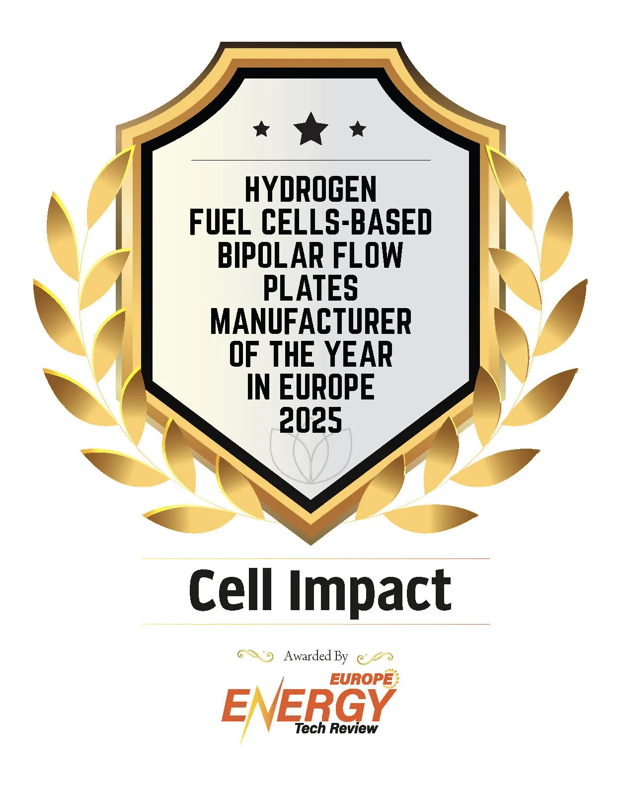 Cell Impact named Europe's flow plate manufacturer of the year